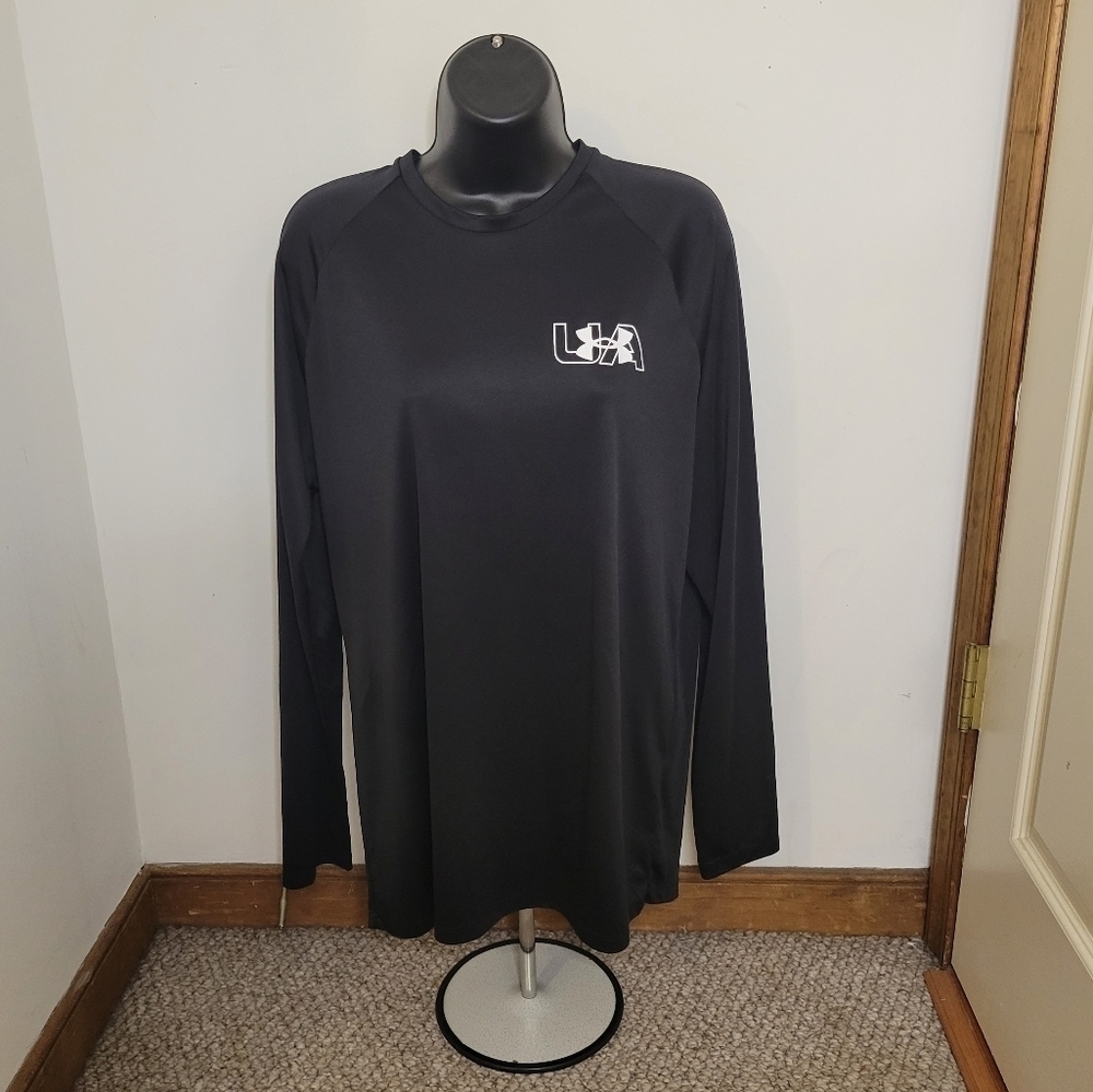 Under Armour Men's Black Velocity Loose Long Sleeve Workout Shirt - Size (M)